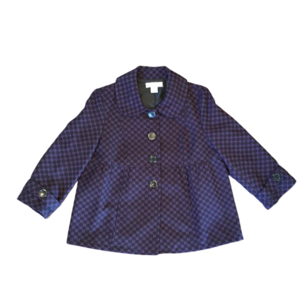 Donna Rae 3/4 Sleeve Jacket Flare Waist